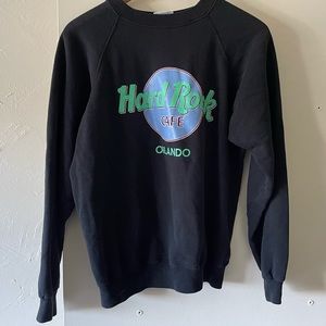 Vintage Hard Rock Cafe Orlando black crew neck sweater